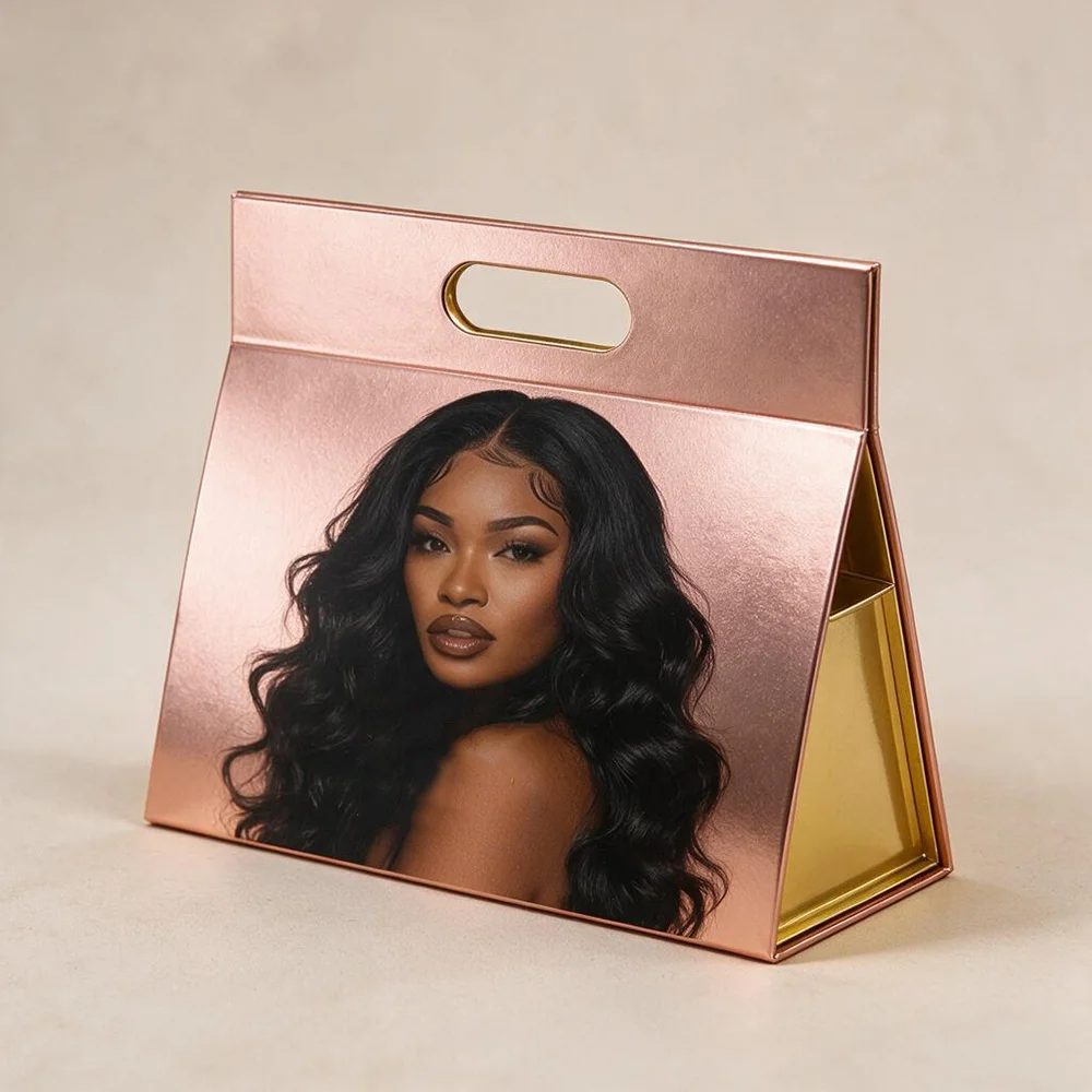 Luxury Hair Wig Packaging Rigid Boxes