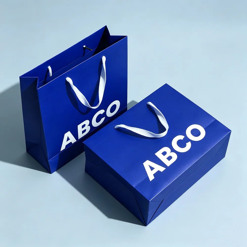 Luxury Blue Art Paper Bag