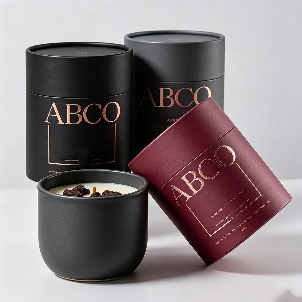 Custom Logo Luxury Rigid Round Cylinder Kraft Cardboard Clothing Socks