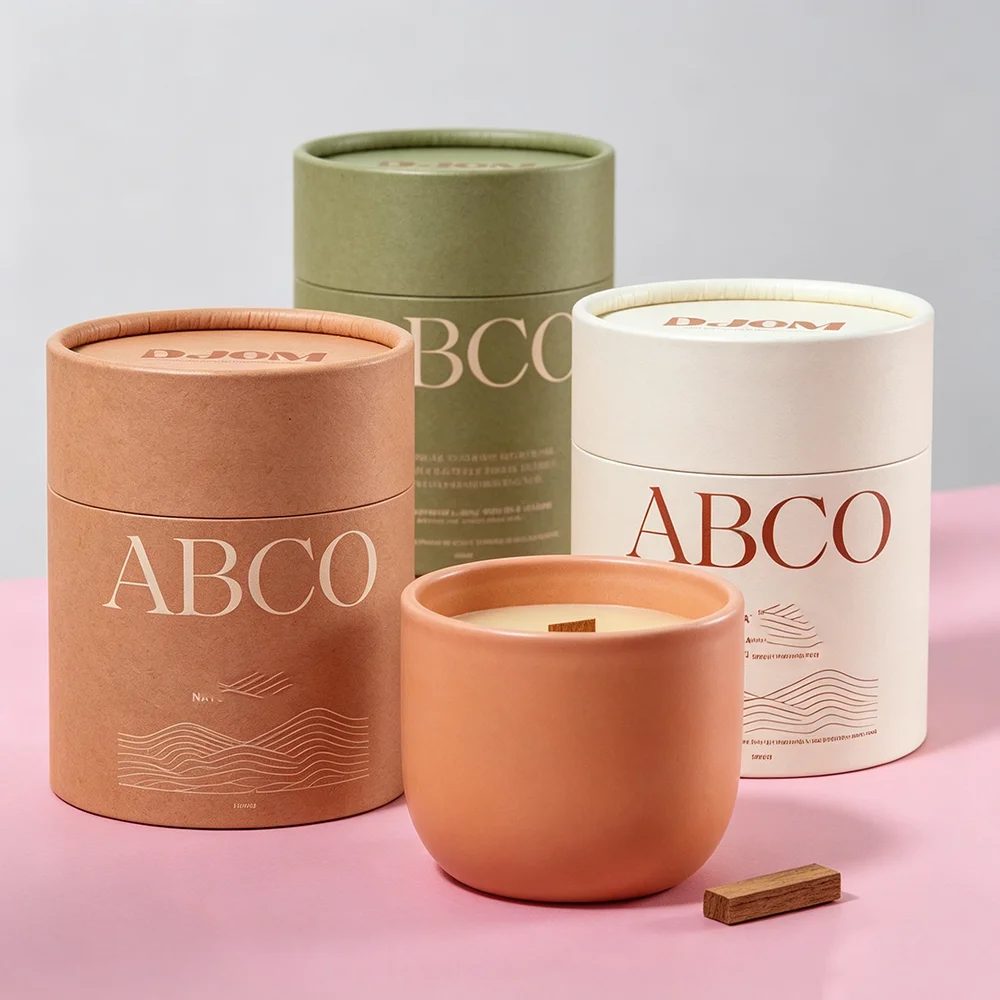 Luxury Cylinder Gift Box For Cosmetic Skincare Packaging