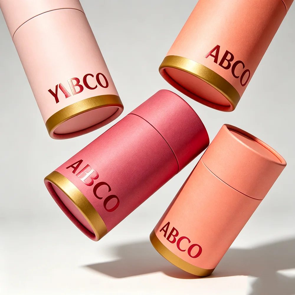 Custom Matte Paperboard Cylinder Packaging Tube Gift Box