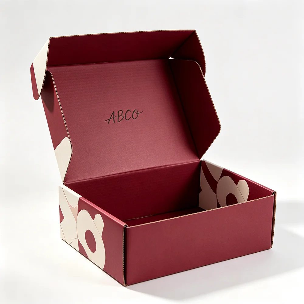 Corrugated Mailer Boxes 2mm Thick Magnetic Closure Reusable Square Clothing