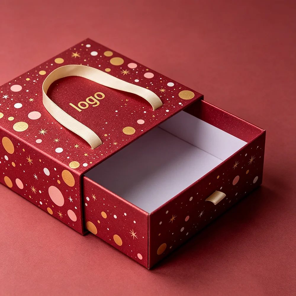 Custom Rigid Cardboard Paper Luxury Packaging Sliding Drawer Gift Box