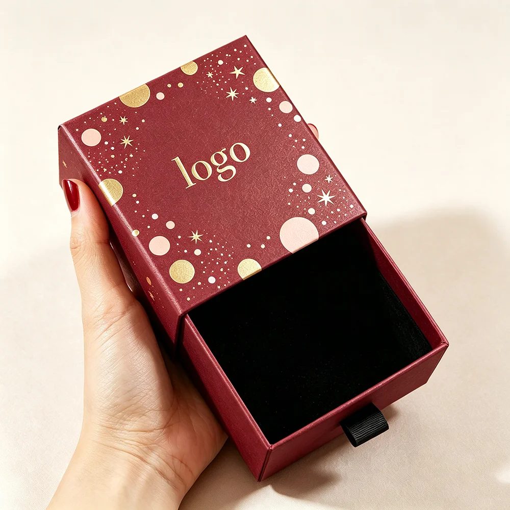Luxury Custom Portable Handmade Rigid Paper Sponge Lined Square Gift