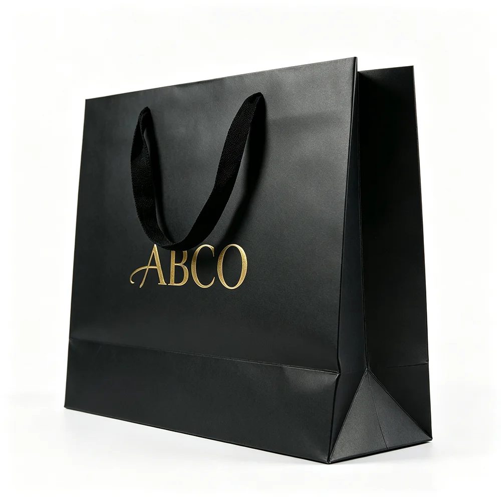 Custom Personal Luxury Large Shopping Kraft Paper Bags