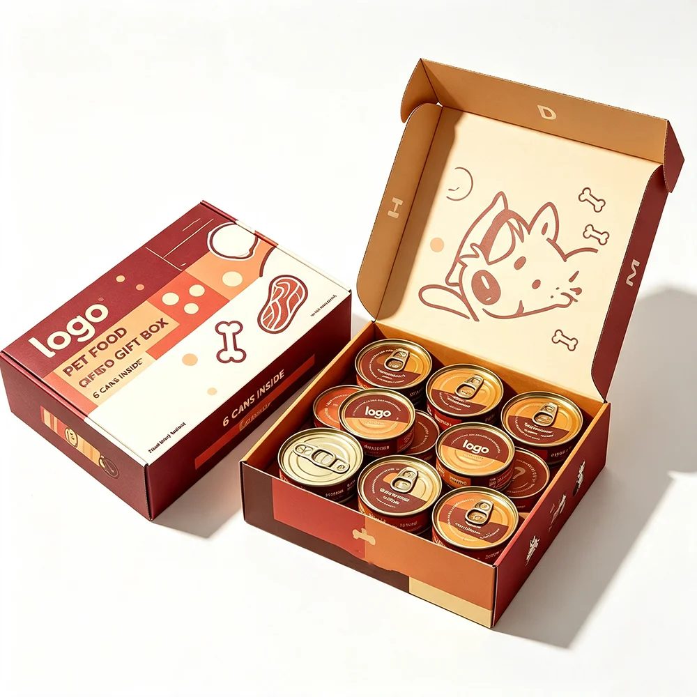 Factory Size Logo Printed Small Mailing PET Food Box