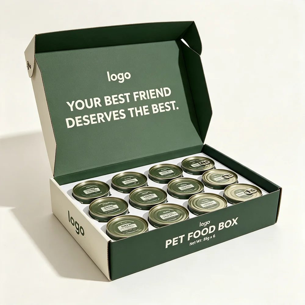Cardboard PET Food Packaging Customizable Paper Boxes