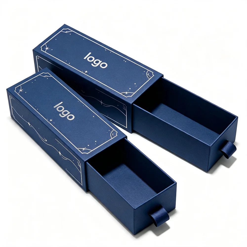 Custom Designed 2mm Thick Drawer Sliding Packaging Gift Box