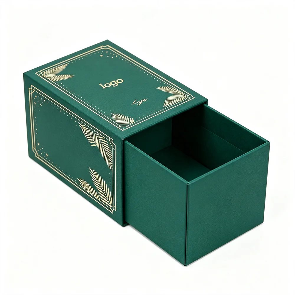 Custom Logo Small Paper Cardboard Product Pull Out Sliding Drawer