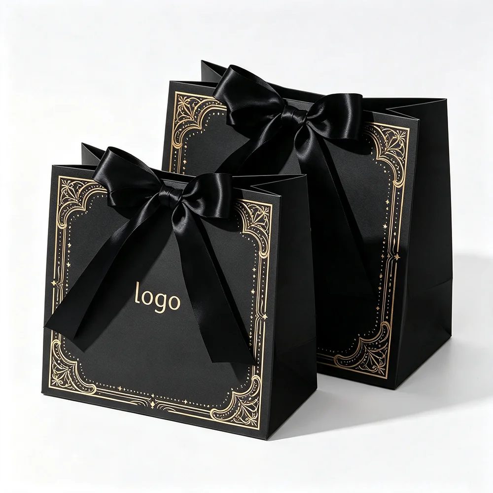 Luxury Blue Black Gift Bag