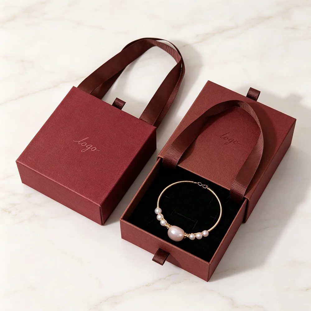 Custom Cardboard Rigid Paper Luxury Bracelet Jewelry Gift Packaging Box