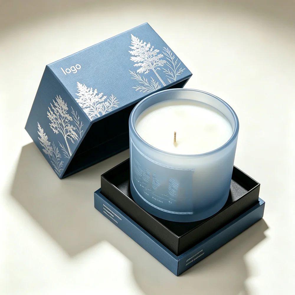 Custom Soy Wax Scented Candle Fragrance Gift Box For Packaging