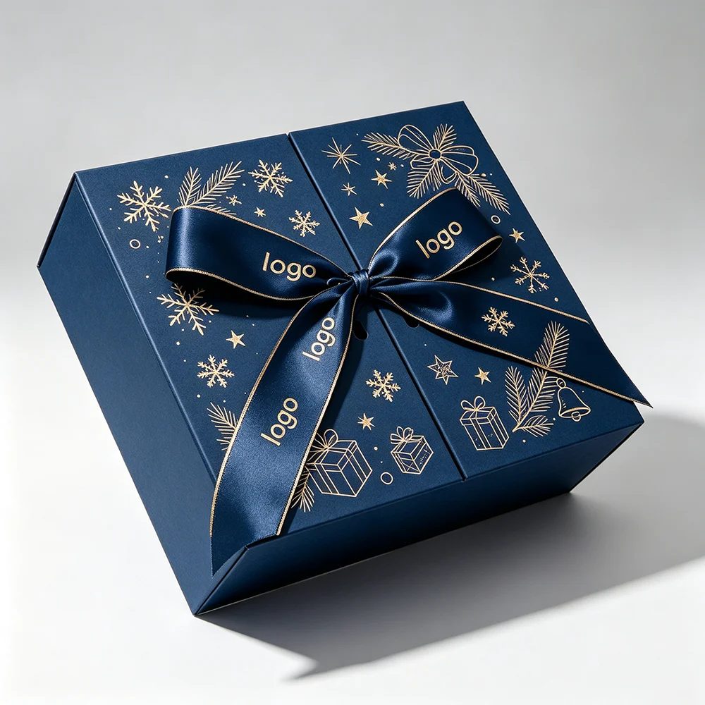 Custom Logo Luxury Double Door Magnetic Gift Box