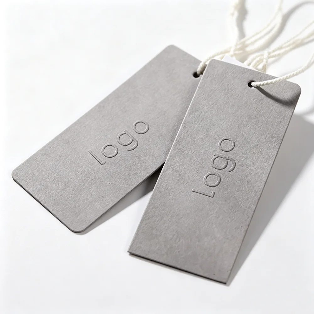 Custom Luxury Hanging Garment Tags Paper Custom Colors Shapes