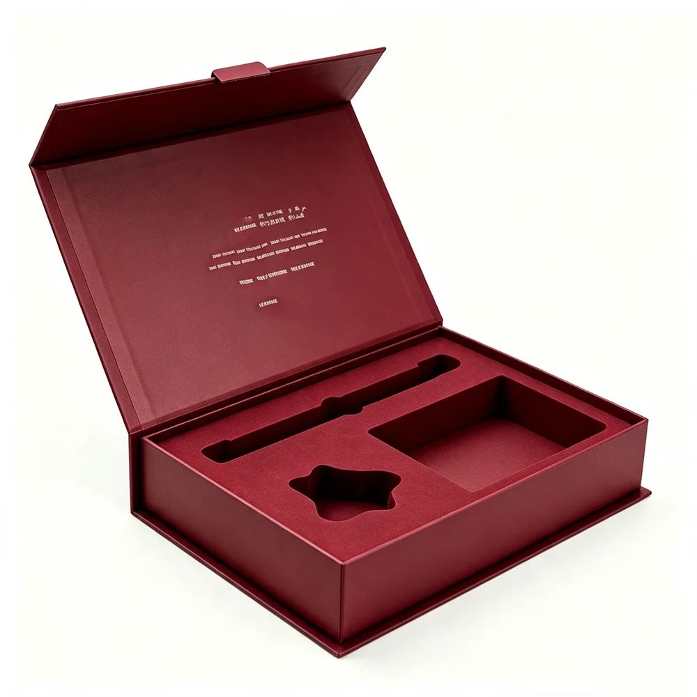 Premium Custom Logo Luxury Cardboard Foldable Empty Magnetic Folding Box