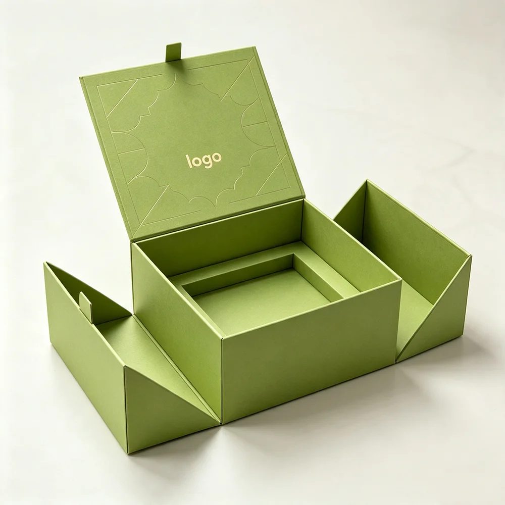 Custom Magnetic Two Piece Side Open Double Door Reusable Candle