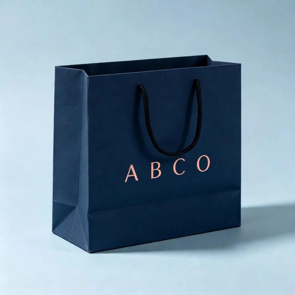 Custom Printed Logo Kraft Paper Gift Bag