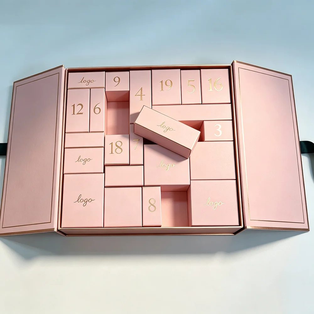 Custom Advent Calendar Luxury Cardboard Paper Gift Box
