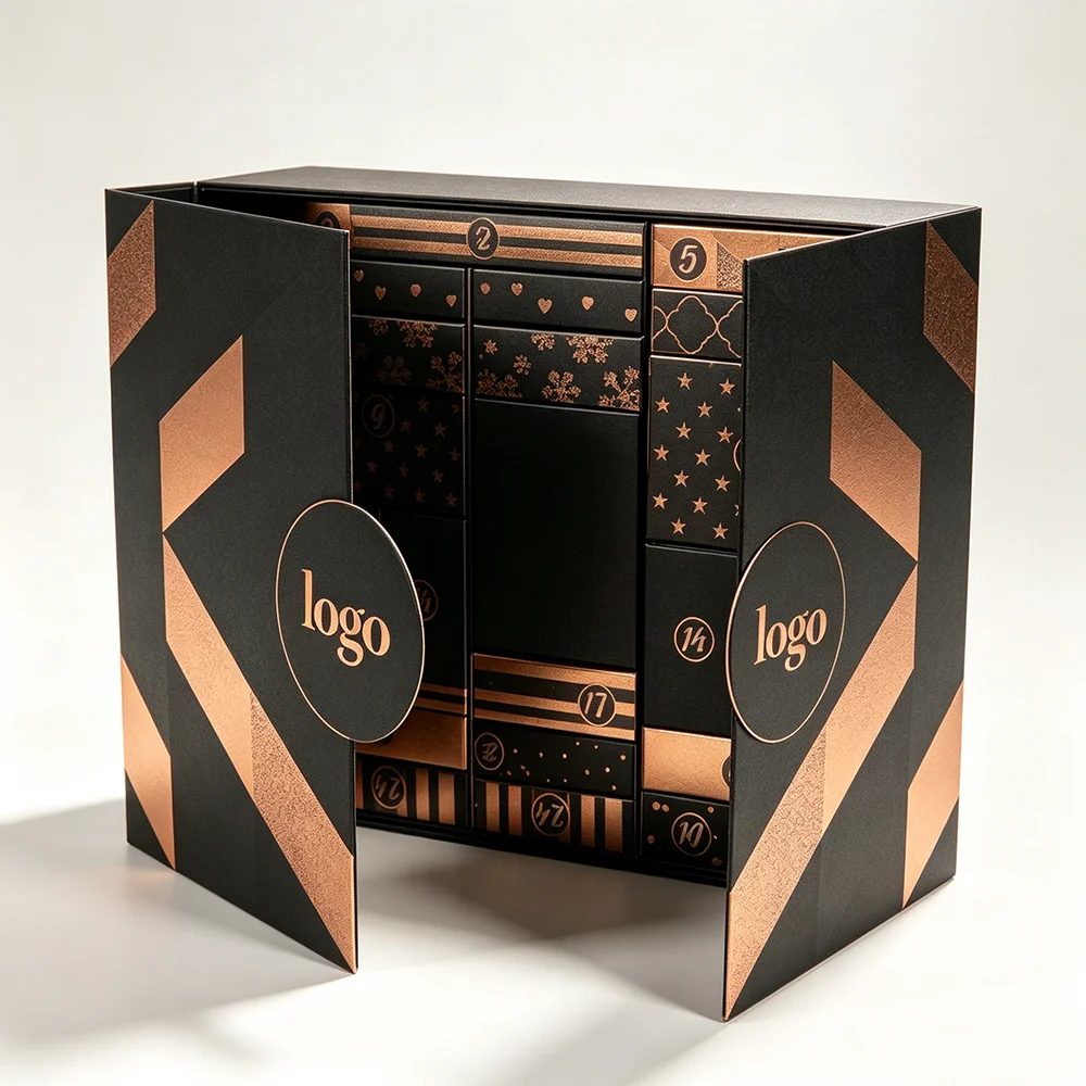Custom Luxury Paperboard Advent Calendar Gift Box