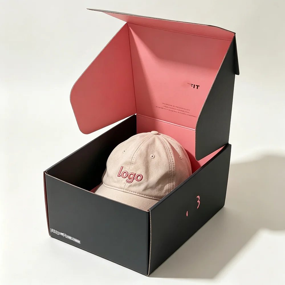 Custom Logo Cardboard Cartons Hat Shipping Mailer Box