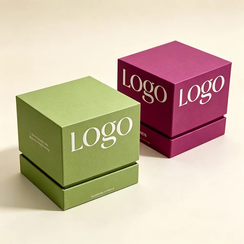Candle Box With Lid And Base Kraft Gift Box