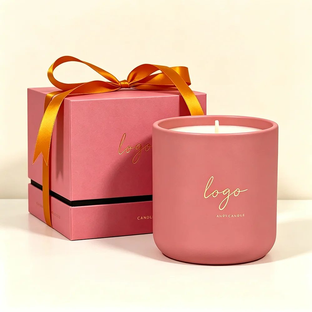 Luxury Printed Cardboard Gift Candle Shipping Packaging Box