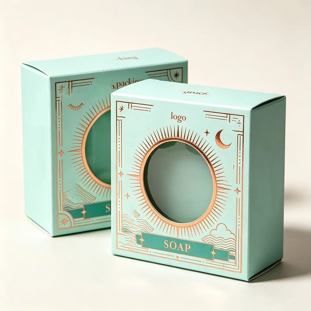 Custom Printing Recycled Small Handmade Soap Art Paper Box Packaging