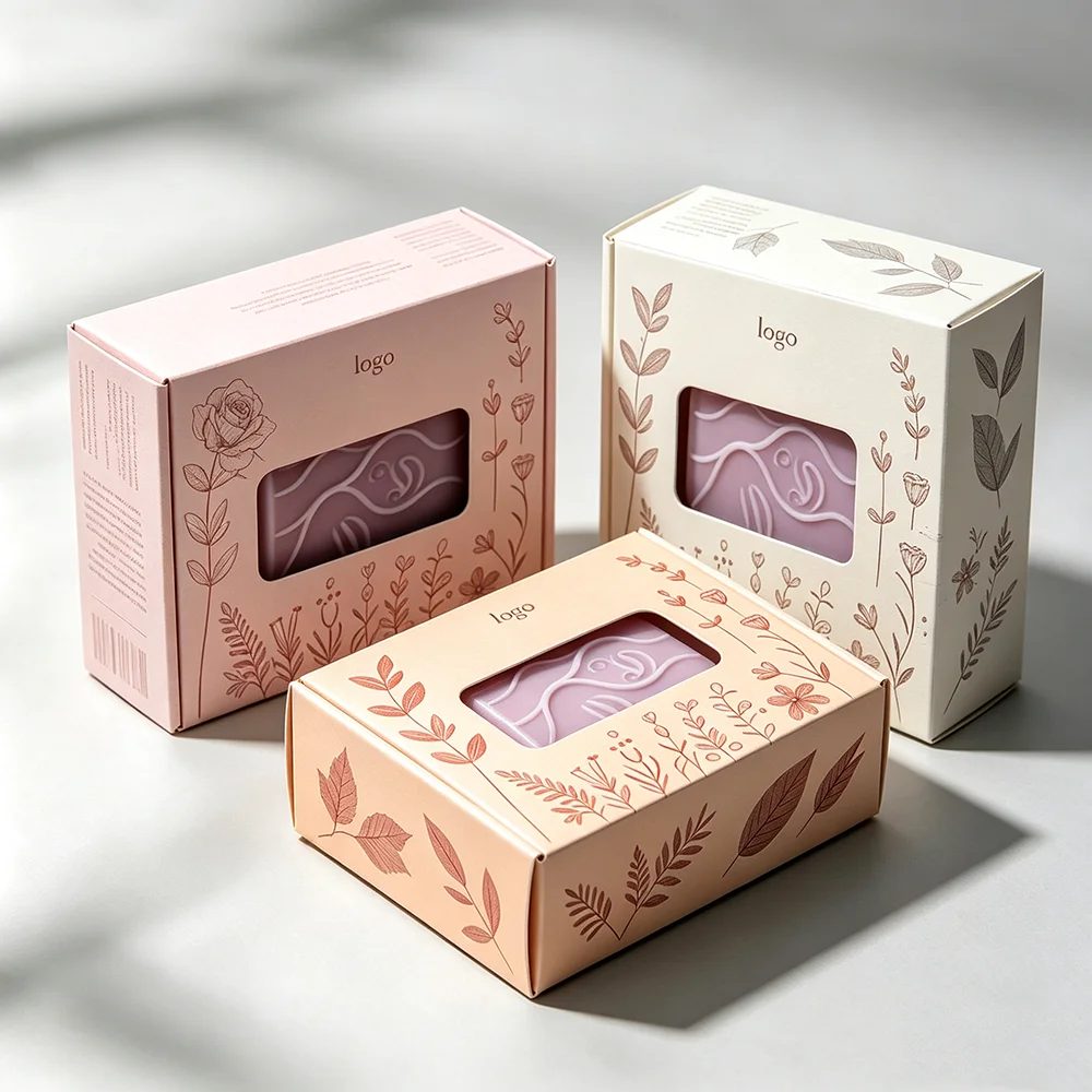 Folding Paper Box Custom Printed Bag Soap Packaging Boxes