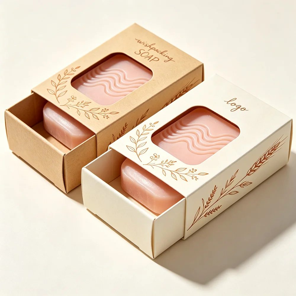 Custom Printed 2mm Kraft Paper Handmade Drawer Packaging Box
