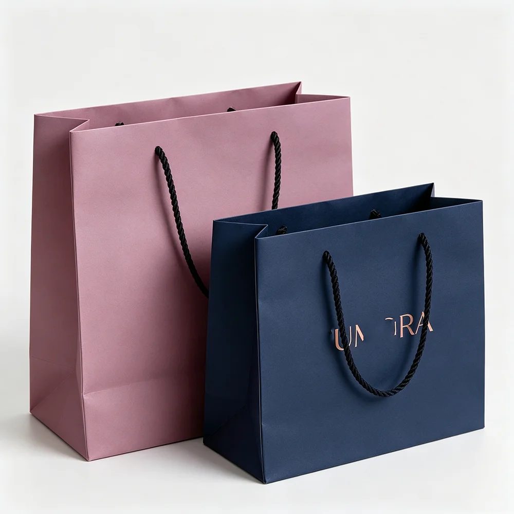 Luxury Custom Logo Paper Reusable Gift Bags