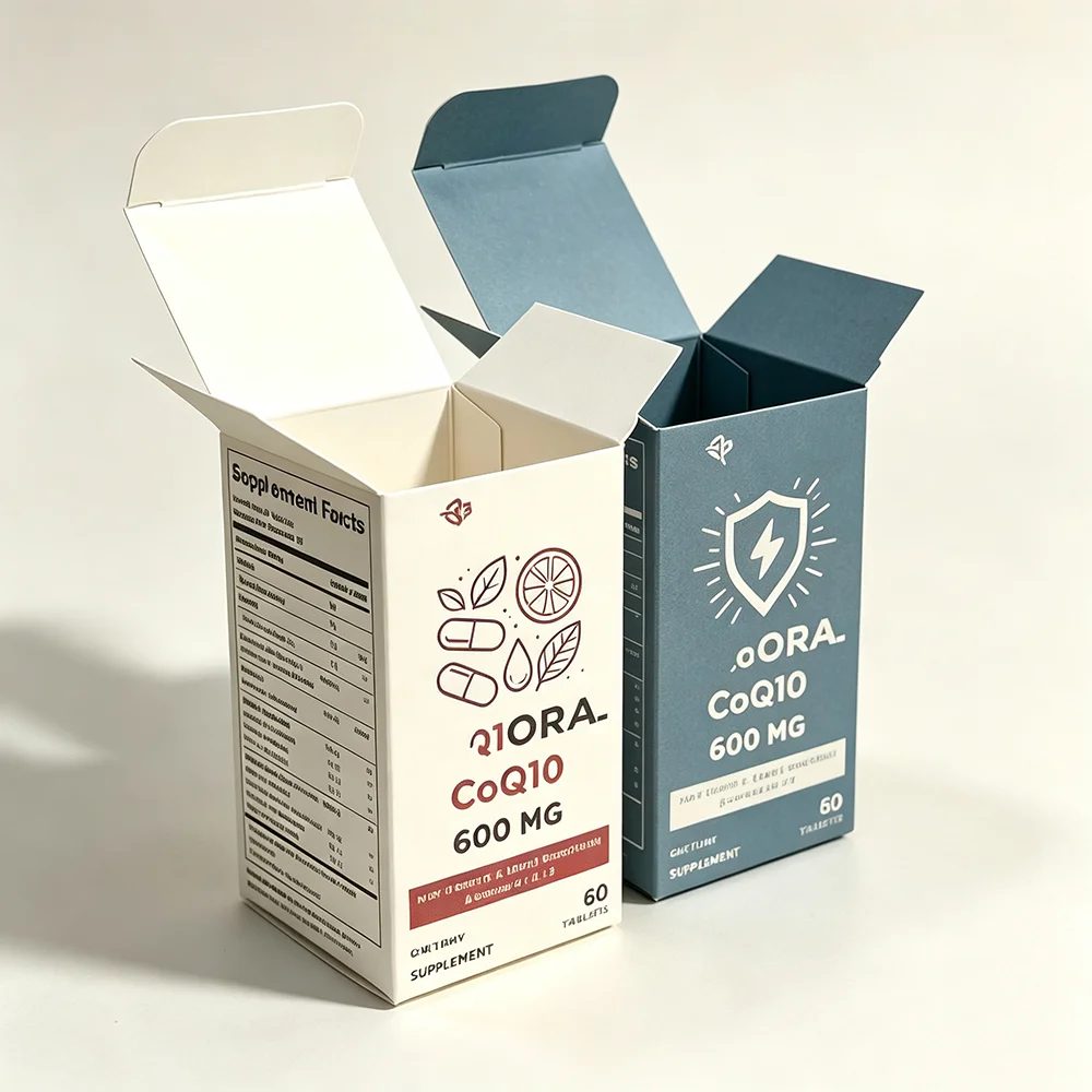 Custom Design Modern Recycled Materials Square Cosmetic Folding Packaging Boxes