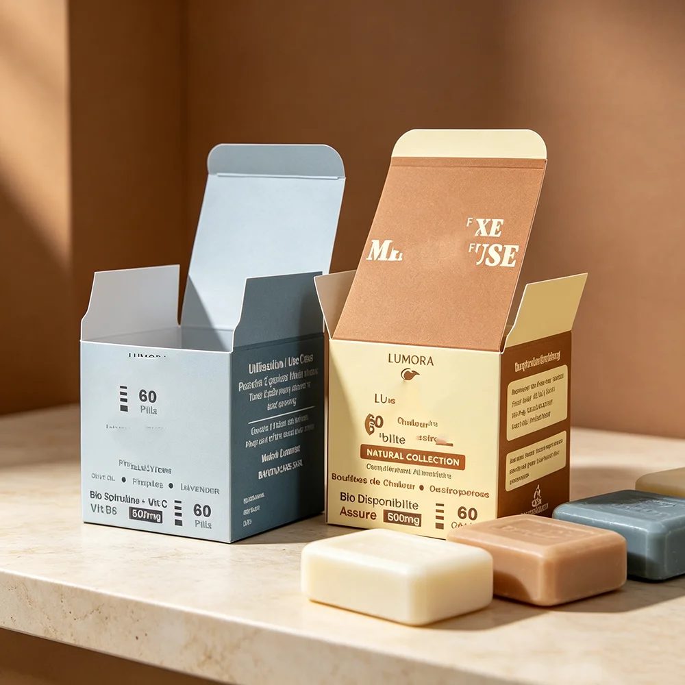Custom Printed Recycled Paperboard Soap Art Box