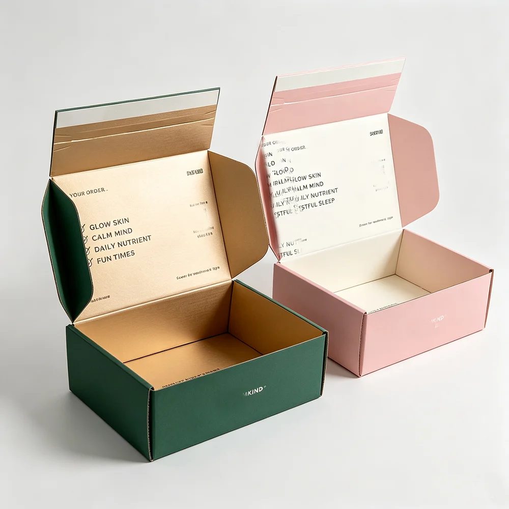 Custom Packaging Shipping Box Tear Strip Custom Logo Folding Box