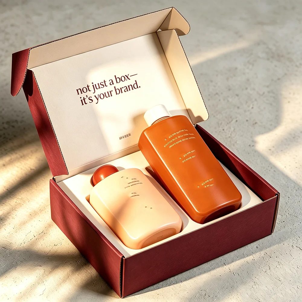 Custom Printed Cosmetic Mailer Package Shipping Corrugated Box