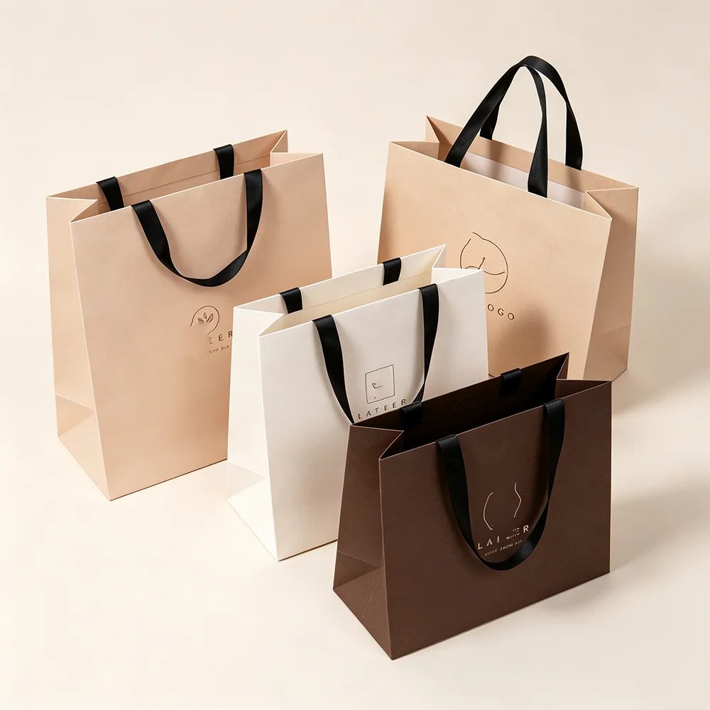 Custom Factory Unique Printed Logo Design Luxury Gift Shopping Paper