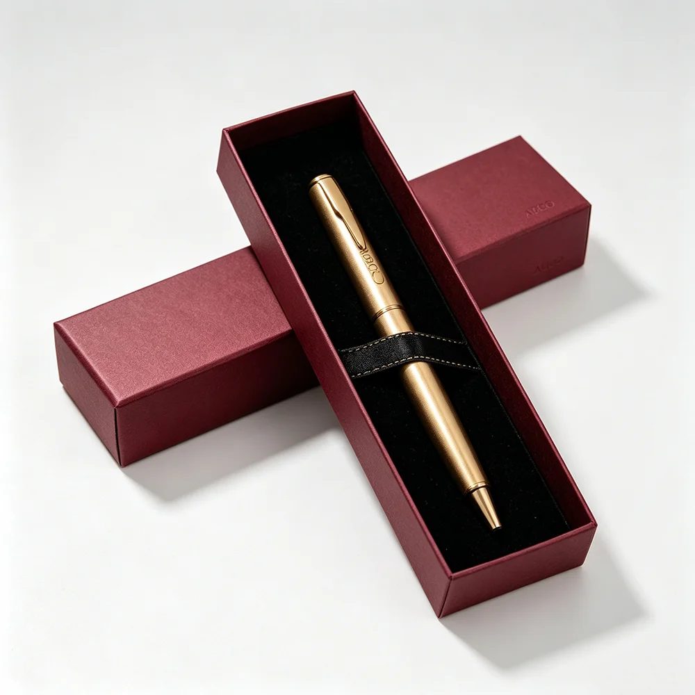 Customizable Logo Color Square Pen Gift Box