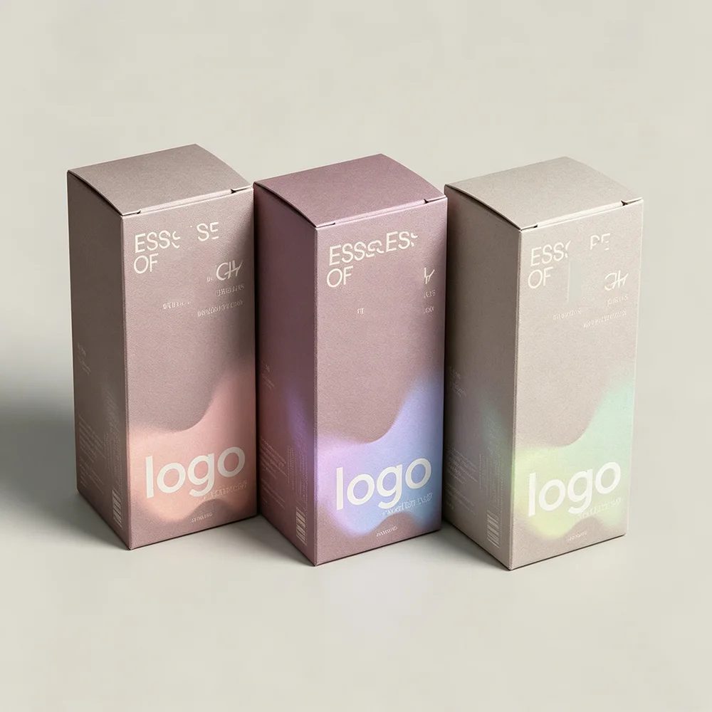 Custom Designed Essential Oil Face Cream Skincare Paper Packaging Box
