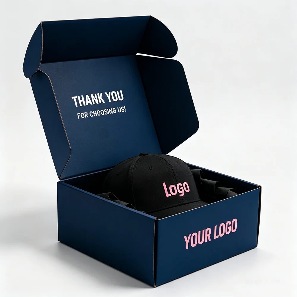 Black Cosmetic Corrugated Paperboard Mailer Packaging