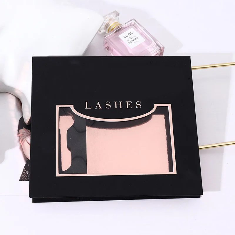 Custom Square Magnetic Closure Gift Lashes Box Private Label Case