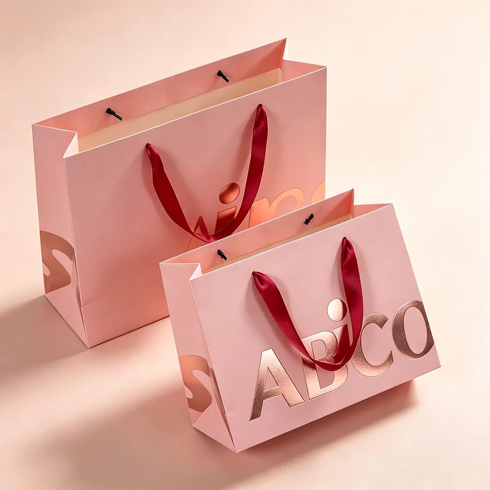 Logo Classic Style Perfume Jewelry Gift Packaging Paper Bag