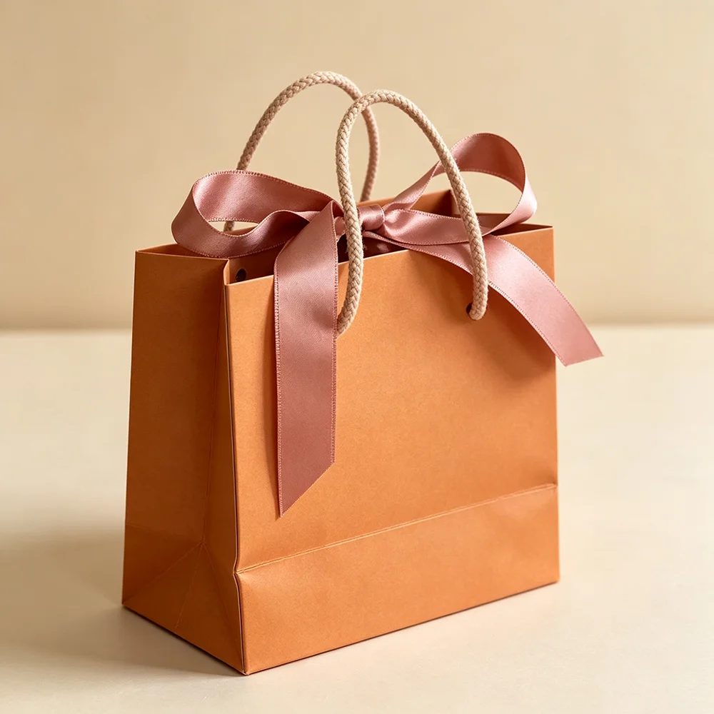 Custom Reusable Luxury Mini Kraft Paper Bag