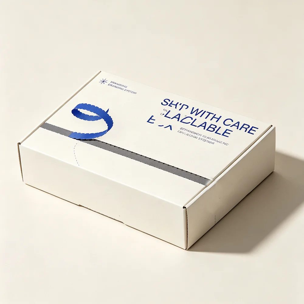 Custom Recycled Materials Corrugated Cardboard Paper Box Folding Mailing Packaging