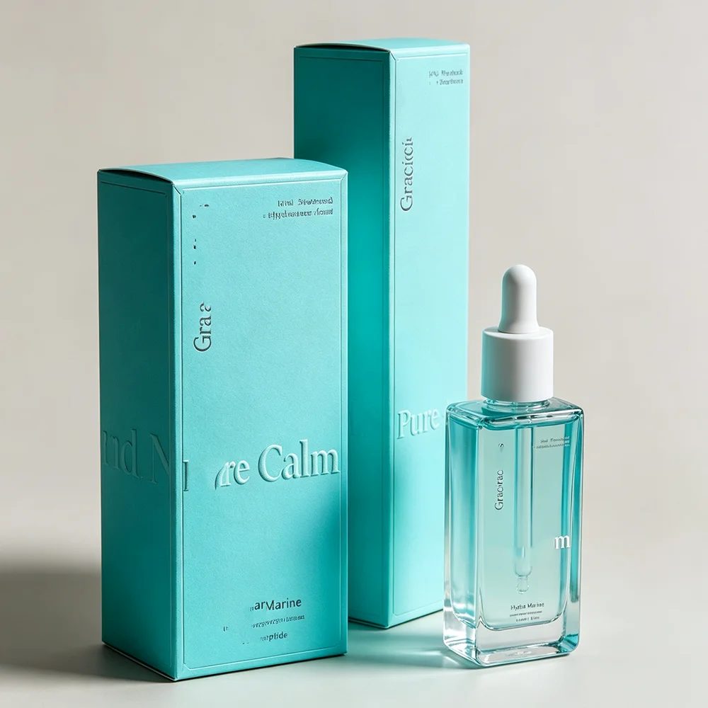 Custom Logo Luxury Embossed Art Paperboard Skincare Cosmetic Packaging Boxes