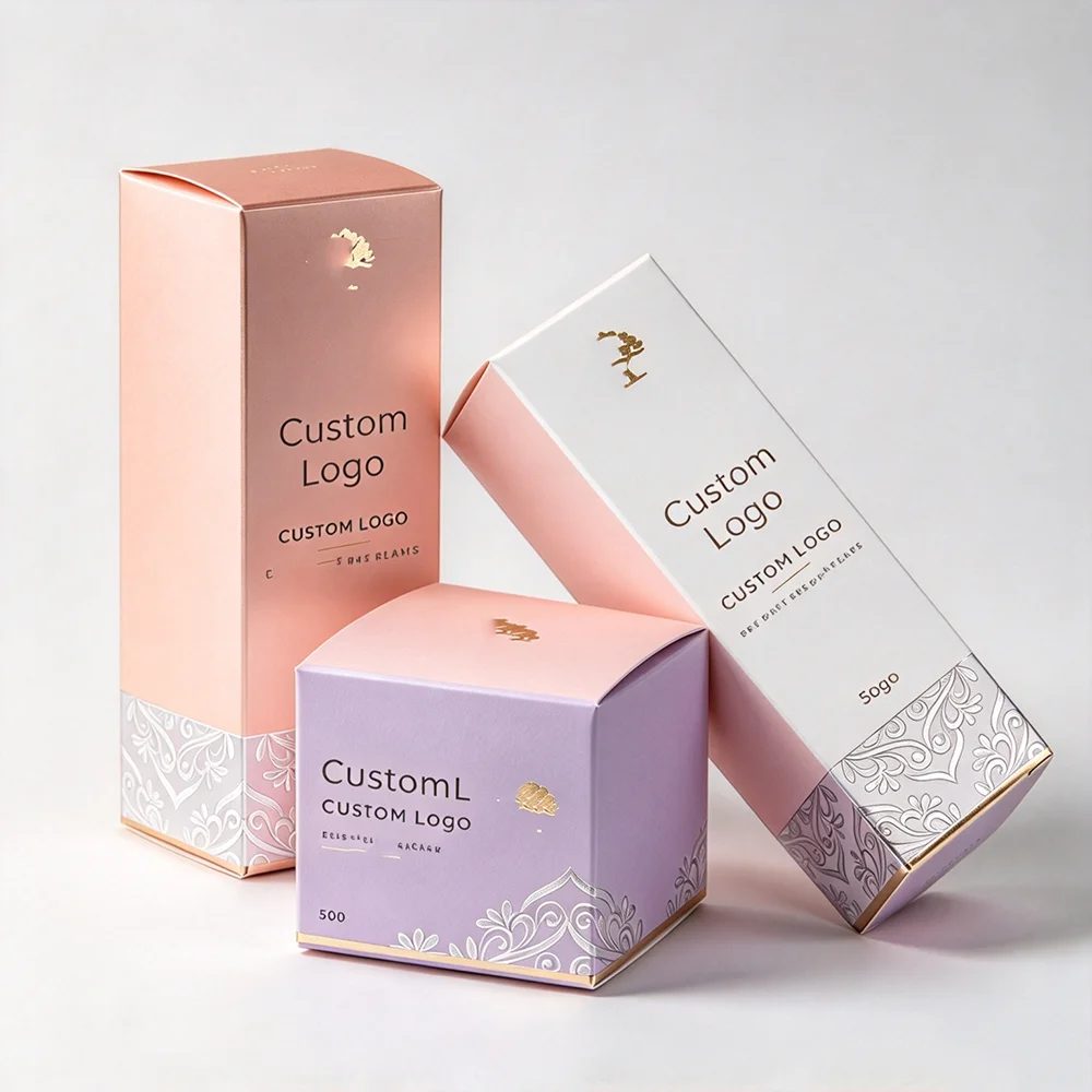 Custom Cosmetic Skin Care Embossing Paper Box