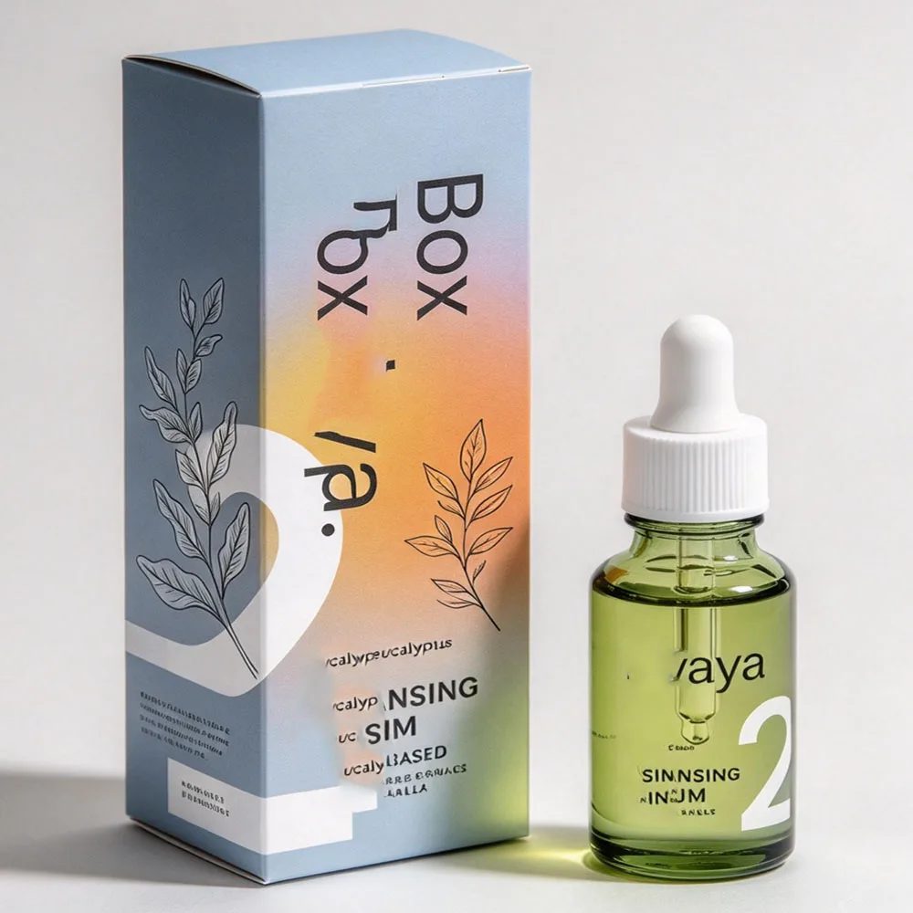 Custom Printed Skincare Makeup Set Paper Box