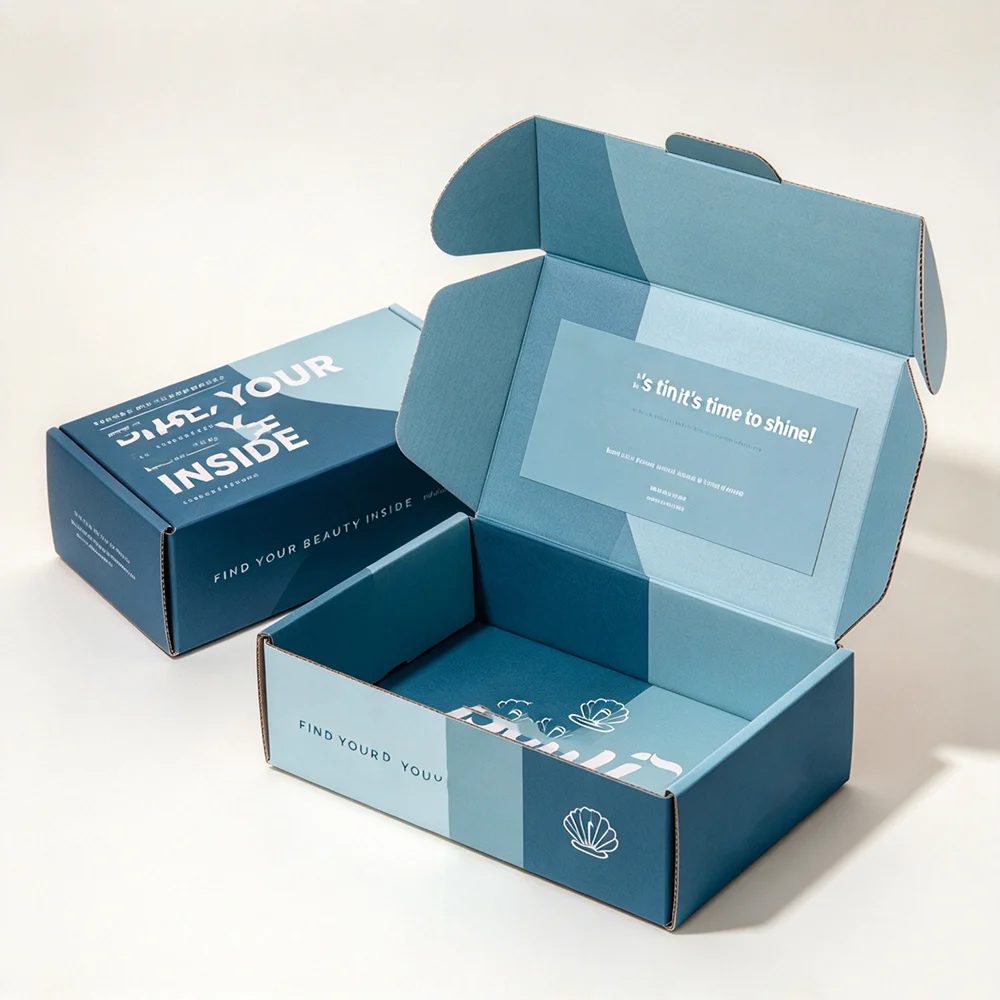 Custom Printed Logo Corrugated Shipping Packaging Mailer Ecommerce Paper Box