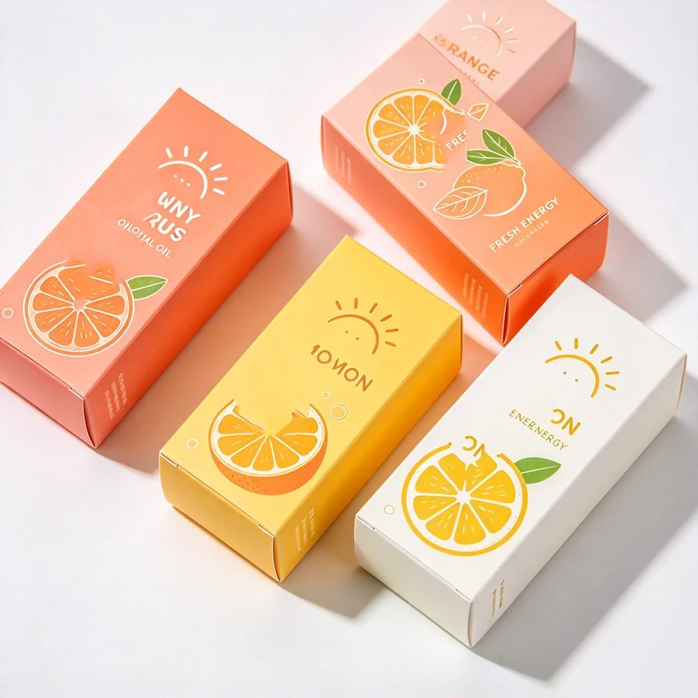Custom Embossing Recycled Materials Small Cosmetic Product Packaging