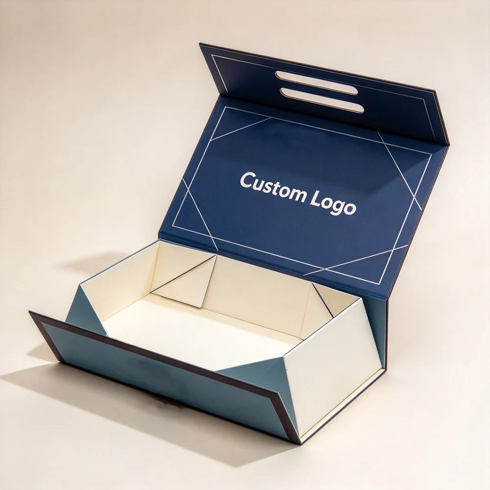 Custom Logo Design Paper Magnetic Cardboard Folding Rigid Gift Box