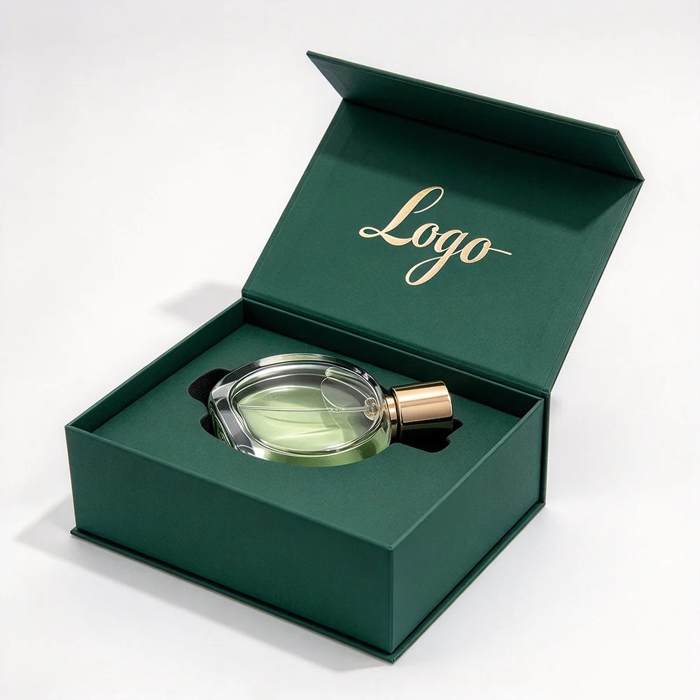 Custom Green Rigid Paper Gift Box