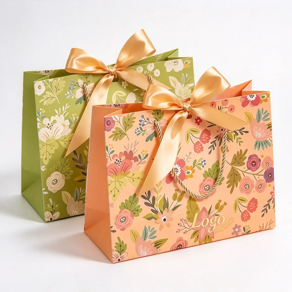 Custom Logo Printed Packaging Paper Bags
